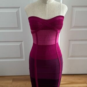 bebe Fitted Pink Dress – Size S